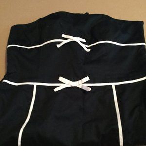 Ann Taylor Strapless White Bow Dress